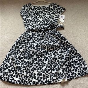 Anne Klein black and white dress size 12